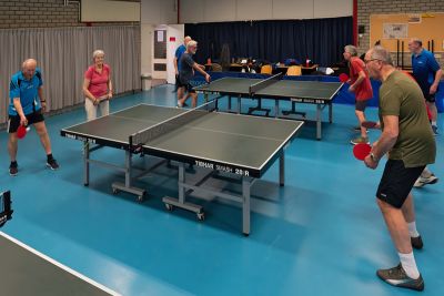 Tafeltennis in De Helster, Elst