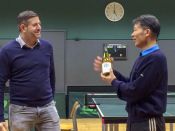 Witte wijn voor Alan's derde plek